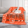 thumbnail image 2 of Logo Brands Cleveland Browns 60"x70" Super Plush Blanket, 2 of 7