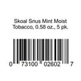 thumbnail image 1 of Skoal Snus Mint Moist Tobacco, 0.58 oz., 5 pk., 1 of 1