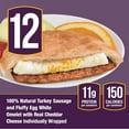 thumbnail image 2 of Sandwich Bros. Egg White & Turkey Sausage Flatbread Sandwich, Frozen, 12 ct., 2 of 4