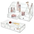 thumbnail image 1 of iDesign 2-Piece Makeup Organizers with Drawers - Cosmetic Storage for Bathroom Countertop, Vanity, 1 of 10