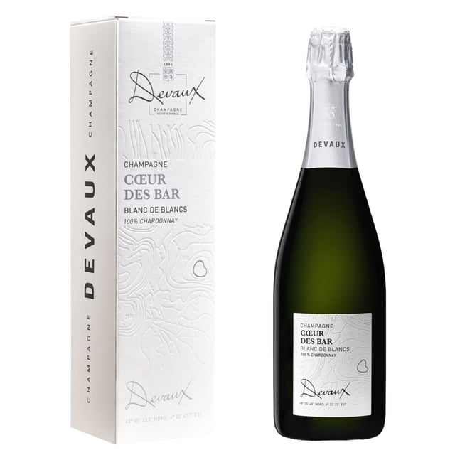 Devaux Coeur des Bar Blanc de Blancs Champagne Wine, 750 ml