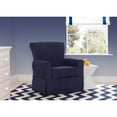 thumbnail image 2 of Delta Children Benbridge Nursery Glider Swivel Rocker Chair, Navy, 2 of 5