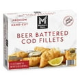 thumbnail image 1 of Member's Mark Wild Caught Skinless and Boneless Beer Battered Cod Fillets, Frozen, 11-15 ct., 2 lbs., 1 of 8