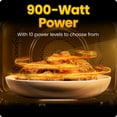 thumbnail image 4 of Chefman 0.9 cu. ft. 900W Countertop Microwave Oven with 6 Preset Functions, 4 of 7