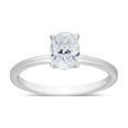 thumbnail image 1 of Oval Cut Solitaire Diamond Ring in 18K Gold, 1 of 7