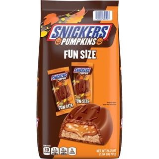 Snickers Pumpkins Fun Size Milk Chocolate Candy Bars, 43 pcs.