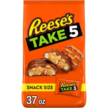 REESE'S TAKE 5 Chocolate Candy, Snack Size Bag, 37 oz.