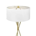 thumbnail image 5 of LAMPz® 58in Tripod Floor Lamp with White Linen Shade, Black or Brass, 5 of 6