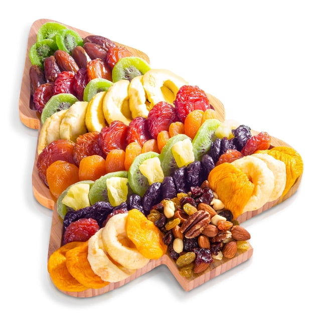 Fun & Festive Christmas Tree Shaped Dried Fruit Tray