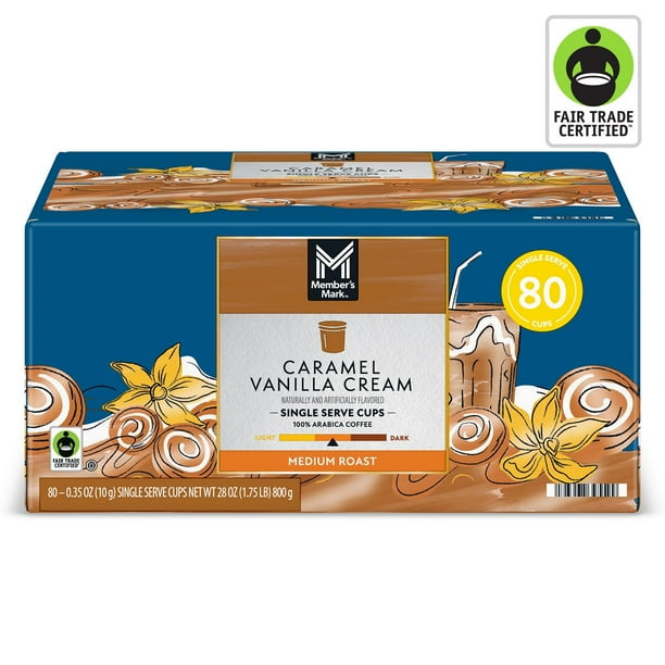Member's Mark Medium Roast Coffee Pods, Caramel Vanilla Cream, 80 ct. -  Samsclub.com