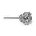 thumbnail image 2 of Swarovski Round Cut White Crystal Stilla Stud Earrings, 2 of 4