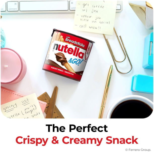 Nutella & GO! Hazelnut and Cocoa Spread + Breadsticks, 1.8 oz., 16