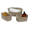 thumbnail image 1 of Honey-Can-Do 3-Piece Set of Cotton Nested Texture Baskets, Champagne, 1 of 8