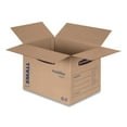 thumbnail image 2 of Bankers Box SmoothMove Basic Moving Boxes, Regular Slotted Container (RSC), Small, 12" x 16" x 12", Brown/Blue, 25/Bundle, 2 of 5