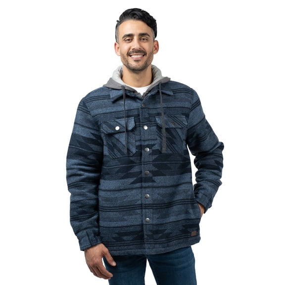 JACHS NY Men's Hooded Shacket