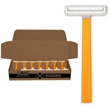 BIC Sensitive Men's Disposable Razor, Single Blade, 52 ct.