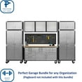 thumbnail image 4 of Seville Classics UltraHD 8-Piece Steel Garage Cabinet Storage Set with Rolling Workbench, 12' Wide, 4 of 14