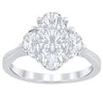 thumbnail image 1 of 2.46 CT.T.W. Moval & Half Moon Cut Lab Created Diamond Ring in 18K Gold, 1 of 10