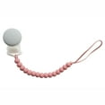 thumbnail image 3 of Tiny Teethers Designs, Signature Silicone Baby Beaded Pacifier Clip Teether, Marble and Rose, 2 pk., 3 of 7