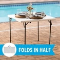 thumbnail image 3 of Lifetime 34" Residential Square Fold-In-Half Table, White, 3 of 10