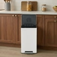 thumbnail image 2 of Simpli-Magic Infinity Edge 50 Liter / 13.2 Gallon Rectangular Step Trash Can, Hands-Free Soft-Close Lid, Premium Fingerprint-Resistant Finish for Kitchen and Recycling, Choose Color, 2 of 6