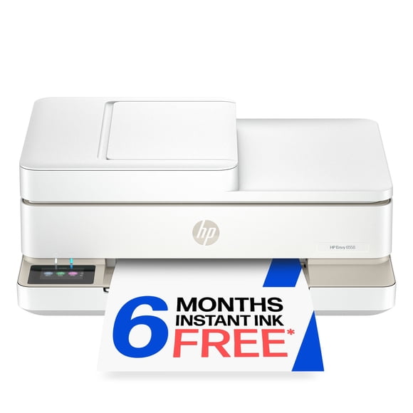 HP Envy 6558 Wireless All-in-One Photo Inkjet Printer, 6 Months Free Instant Ink