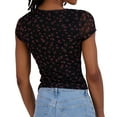 thumbnail image 2 of Aeropostale Women's Mesh V-Neck Crop Top, 2 of 12
