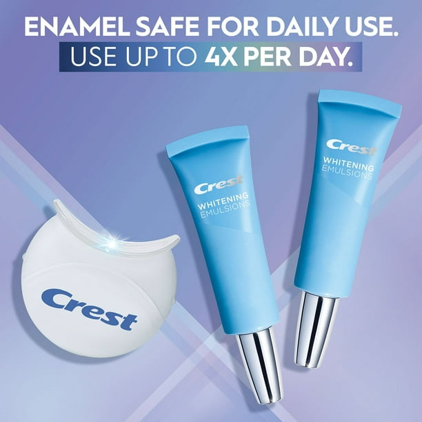 Crest 3DWhite Daily Whitening Serum, Advanced Enamel White + LED