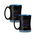thumbnail image 1 of Logo Brands Miami Marlins 14oz Relief Mug Set, 1 of 4