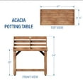 thumbnail image 9 of Backyard Discovery 47" Acacia Wood Garden Potting Bench & Serving Bar w/ Shelf, 9 of 9