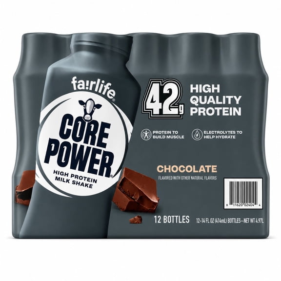 Fairlife Core Power 42g Protein Shake, Chocolate, 14 fl. oz., 12 pk.