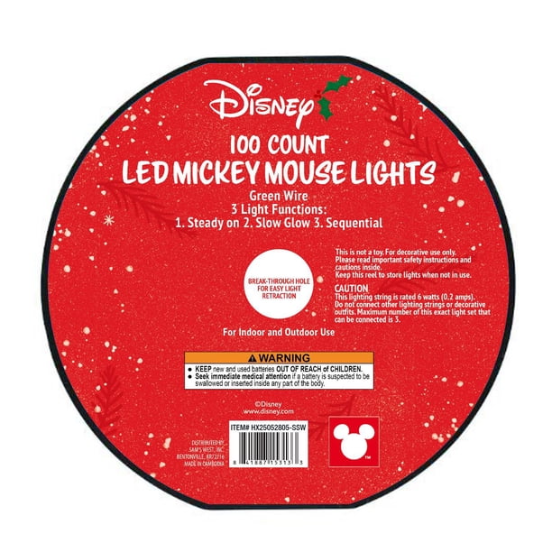 Disney Mickey LED Lights, 100 Count - Samsclub.com