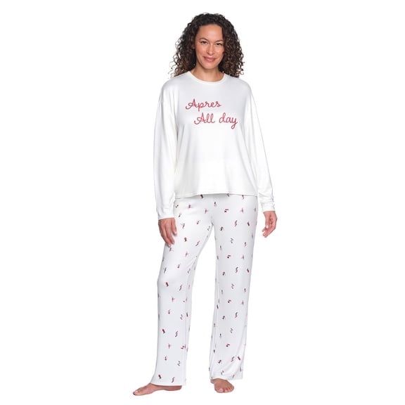 LOFT Crew Neck Tee & Pant PJ Set