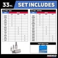thumbnail image 4 of Neiko Master Allen Hex Bit Socket Set, 33-Piece SAE & Metric, 4 of 4