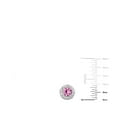 thumbnail image 3 of Round Cut Lab Created Gemstone Halo Tennis Bracelet, 3 of 4
