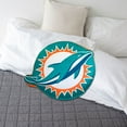 thumbnail image 2 of Logo Brands Miami Dolphins XL Puff Pillow, 2 of 5