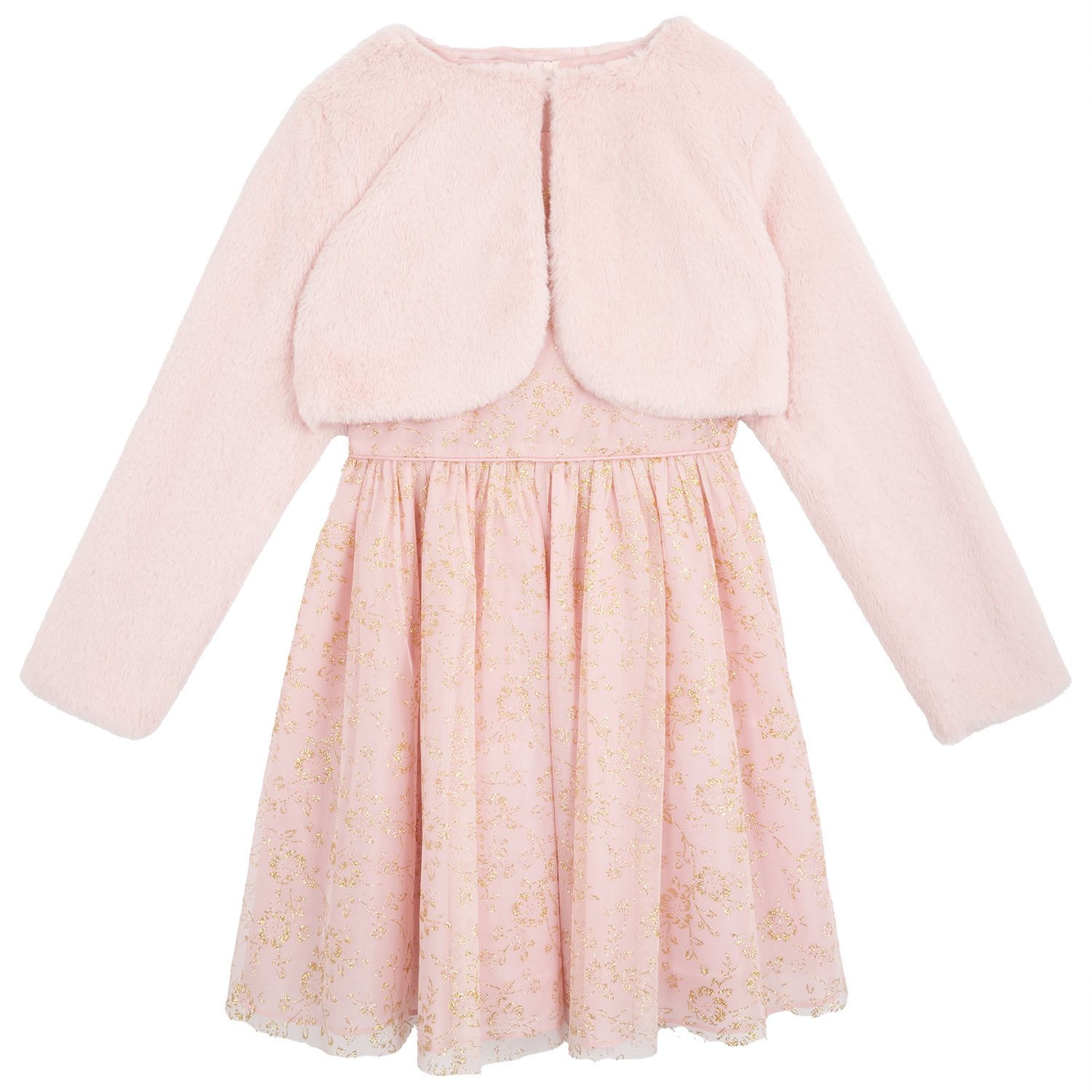 Rare Editions Occasion Dress Pink L 10/12:- Pink, L 10/12