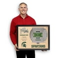 thumbnail image 4 of YouTheFan Michigan State Spartans 25-Layer Football Stadium View 3D Wall Art, 4 of 5