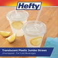 thumbnail image 3 of Hefty Jumbo Translucent Unwrapped Plastic Straws, 7.75", 2500 ct., 3 of 5