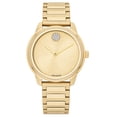 thumbnail image 1 of Movado Bold Quartz Gold Dial Gold Tone Bracelet Women's 34mm Watch, 1 of 5