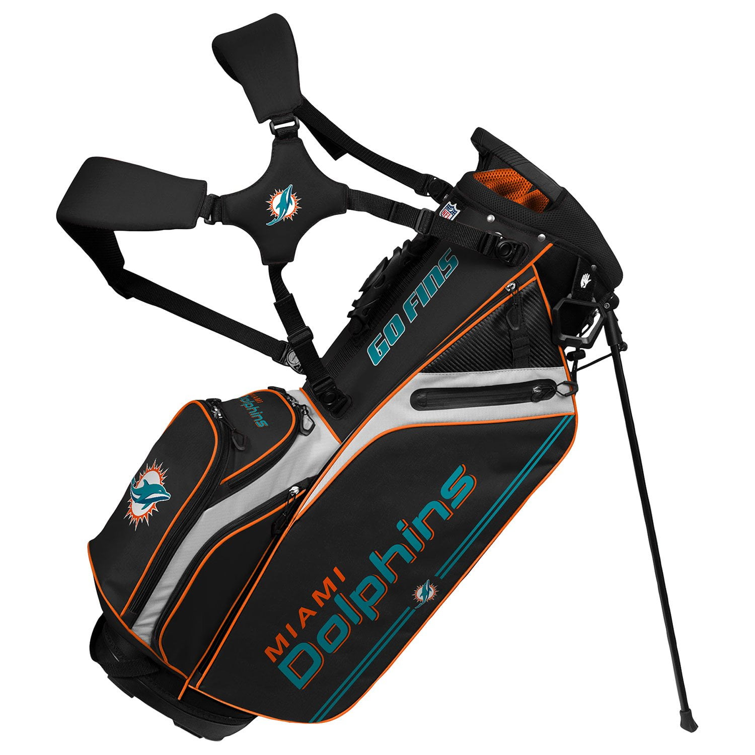 WinCraft Miami Dolphins Hybrid Standing Golf Bag - Samsclub.com