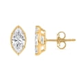 thumbnail image 1 of Lab Created Fancy Cut Diamond Stud Earrings in 14K Gold, 1 of 6