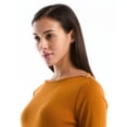 thumbnail image 3 of Rafaella Women's 3/4 Sleeve Boatneck Top, 3 of 11
