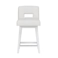 thumbnail image 12 of HH2 Home Upholstered Key Back Wood Adjustable Height Swivel Bar Stool, 12 of 17
