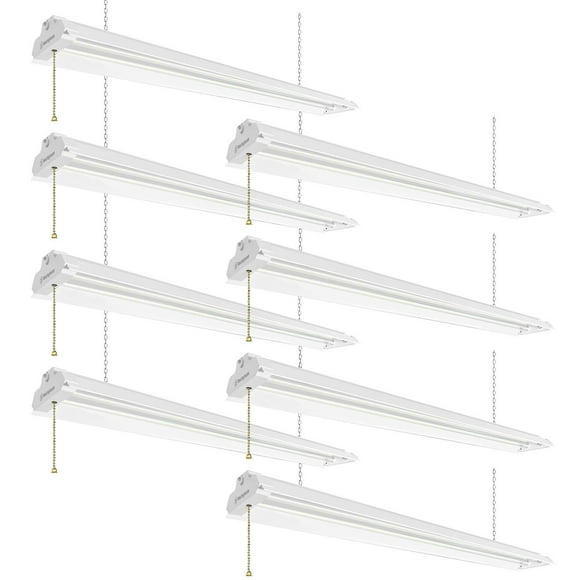 Westinghouse 4' 5000 Lumen LED Shop Light, White Finish, 8-Pack