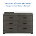thumbnail image 7 of Simmonds Kids, Asher 6 Drawer Dresser with Changing Top and Interlocking Drawers, 7 of 16
