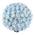 thumbnail image 1 of Member's Mark Illusion Roses, choose color and stem count:- 50, Light Blue, 1 of 8