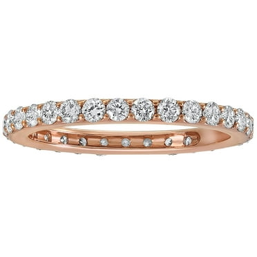 Round Cut Diamond Eternity Band in 14K Gold