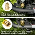 thumbnail image 3 of Westinghouse 15" or 25' Natural Gas Hose with Adapter, 1/2-Inch Diameter, For Westinghouse Tri Fuel Generators, 3 of 9