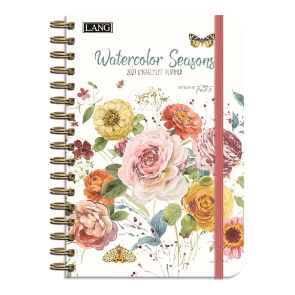 2027 Watercolor Seasons Engagement Planner by Lisa Audit